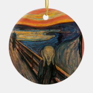 Ornamento De Cerâmica O gritar por Edvard Munch