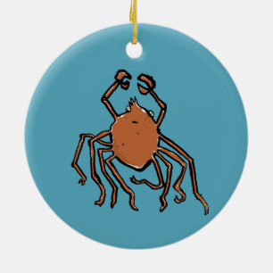 Ornamento De Cerâmica o groovy aranha do mar