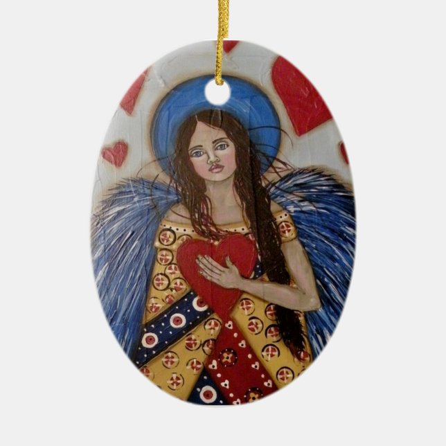 Ornamento De Cerâmica O Heartkeeper (Frente)