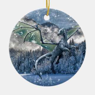 Ornamento De Cerâmica O inverno está aqui