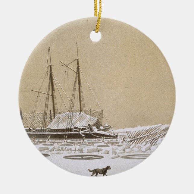 Ornamento De Cerâmica O La Fleche em Kil-Bouroun invadiu pelo gelo, 'dos (Frente)