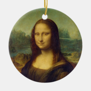 Ornamento De Cerâmica O La Joconde de Mona Lisa por Leonardo da Vinci