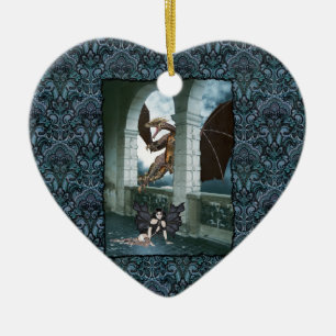 Ornamento De Cerâmica O Lair do Dragão