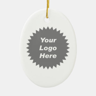 Ornamento De Cerâmica O logotipo da sua empresa aqui promo