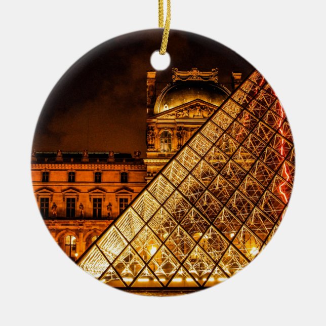 Ornamento De Cerâmica O Louvre (Frente)