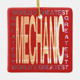 Ornamento De Cerâmica O Maior Mecânico do Mundo