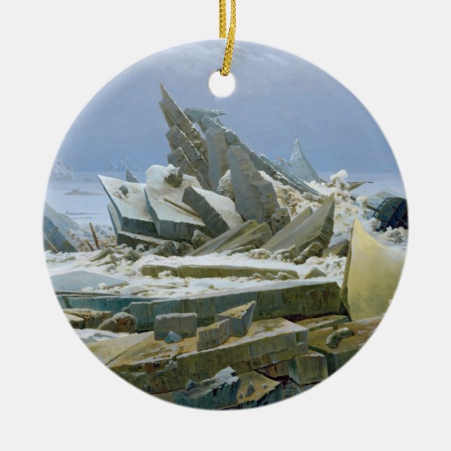 Ornamento De Cerâmica O Mar Polar, 1824 (Frente)