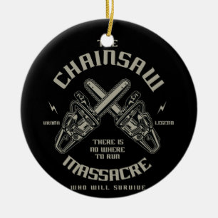 Ornamento De Cerâmica O Massacre de Chainsaw que sobrevive?