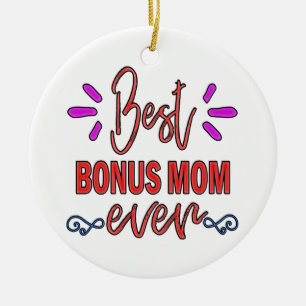 Ornamento De Cerâmica O melhor bônus da mãe que a mãe já deu