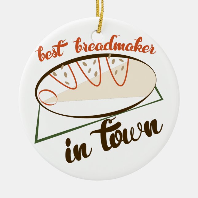 Ornamento De Cerâmica O melhor Breadmaker (Frente)