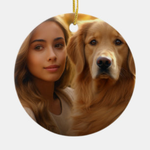 Ornamento De Cerâmica O Melhor Cachorro Que A Mãe Já Tomou ouro