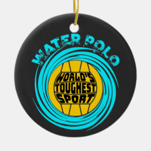 Ornamento De Cerâmica O melhor esporte do mundo no polo aquático