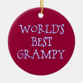 Ornamento De Cerâmica O melhor vermelho escuro acanhado do mundo