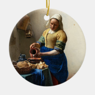Ornamento De Cerâmica O Milkmaid, janeiro Vermeer