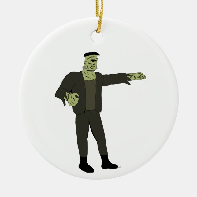 Ornamento De Cerâmica O monstro (Frente)