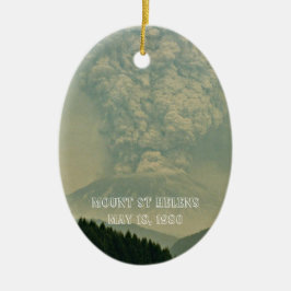 Ornamento De Cerâmica O Monte Rua Helena Foto de Erupção Vulcânica