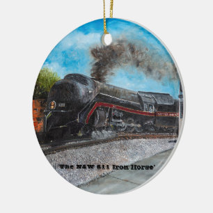 Ornamento De Cerâmica O N & W 611 Iron Horse Ornament 2019