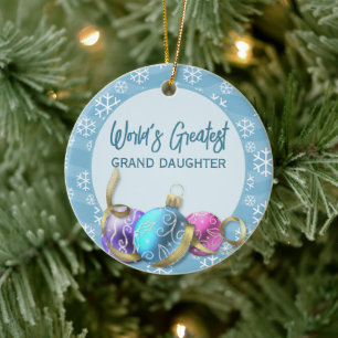 Ornamento De Cerâmica O Natal da Grande Filha do Mundo