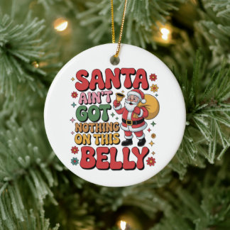 Ornamento De Cerâmica O Natal desta barriga não tem nada a ver com o Pap