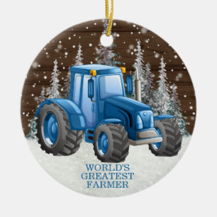 Ornamento De Cerâmica O Natal do Maior Agricultor do Mundo