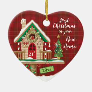 Ornamento De Cerâmica ø Natal, minha sua casa, Birdhouse com pisco de