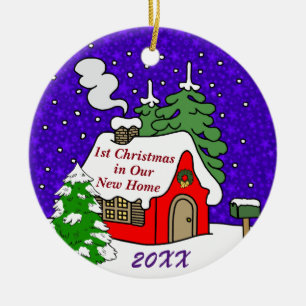 Ornamento De Cerâmica ø Natal na casa nova