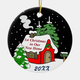 Ornamento De Cerâmica ø Natal na casa nova