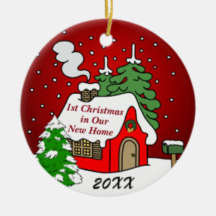 Ornamento De Cerâmica ø Natal na casa nova
