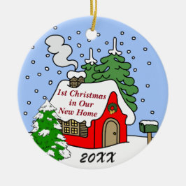 Ornamento De Cerâmica ø Natal na casa nova