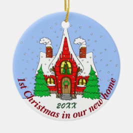 Ornamento De Cerâmica ø Natal na casa nova