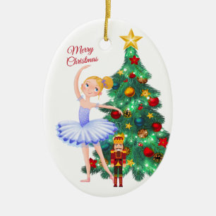 Ornamento De Cerâmica O Nutcracker Clara e o Natal do Nutcracker