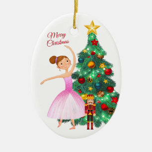 Ornamento De Cerâmica O Nutcracker Clara e o Natal do Nutcracker
