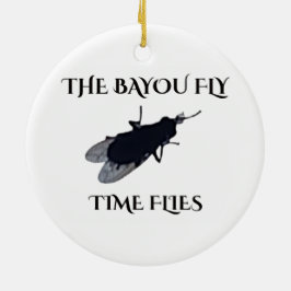 Ornamento De Cerâmica O Original Bayou Fly O Tempo Voar