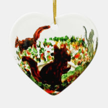 O outono Squirrels a arte animal