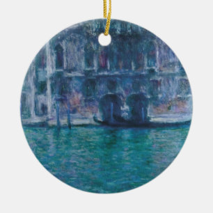 Ornamento De Cerâmica O palácio da Mula Claude Monet Garrafa