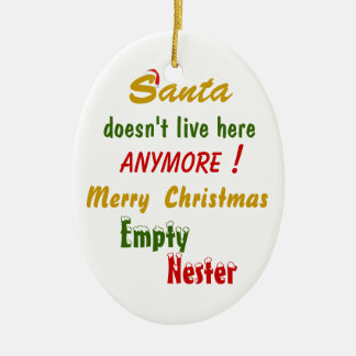 Ornamento De Cerâmica O papai noel não vive aqui Anymore!