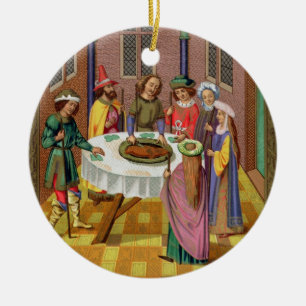 Ornamento De Cerâmica O Passover dos judeus, fac-símile de um século XV