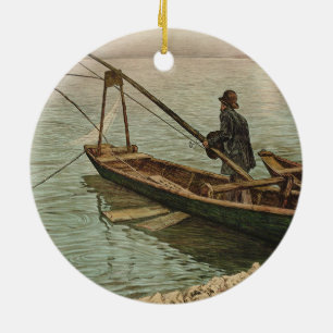 Ornamento De Cerâmica O pescador (por Max Kurzweil)