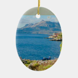 Ornamento De Cerâmica O pescador siciliano