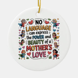 Ornamento De Cerâmica O Poder e a Beleza do Amor de uma Mãe