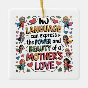Ornamento De Cerâmica O Poder E A Beleza Do Amor De Uma Mãe