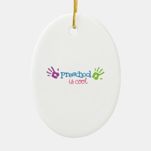 Ornamento De Cerâmica O pré-escolar é legal