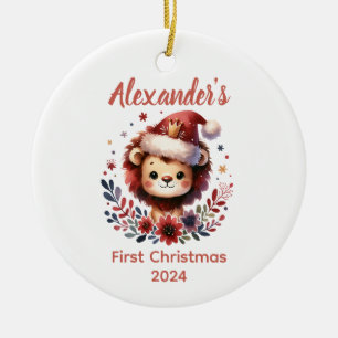 Ornamento De Cerâmica O primeiro bebê bebezinho de Natal
