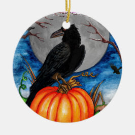 Ornamento De Cerâmica O Raven