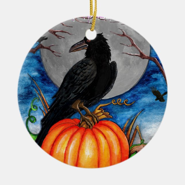 Ornamento De Cerâmica O Raven (Frente)