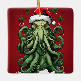 Ornamento De Cerâmica O reinado de Yuletide de Cthulhu: Um Natal terríve