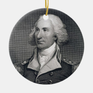 Ornamento De Cerâmica O retrato do general principal Philip Schuyler,