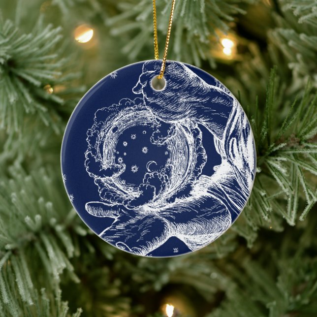 Ornamento De Cerâmica O Rubaiyat da Criação de Omar Khayyam (Árvore)