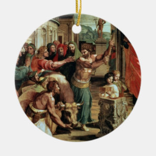 Ornamento De Cerâmica O sacrifício em Lystra (desenhos animados para o