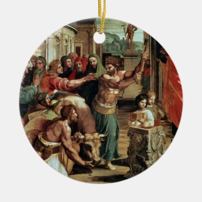 Ornamento De Cerâmica O sacrifício em Lystra (desenhos animados para o (Frente)